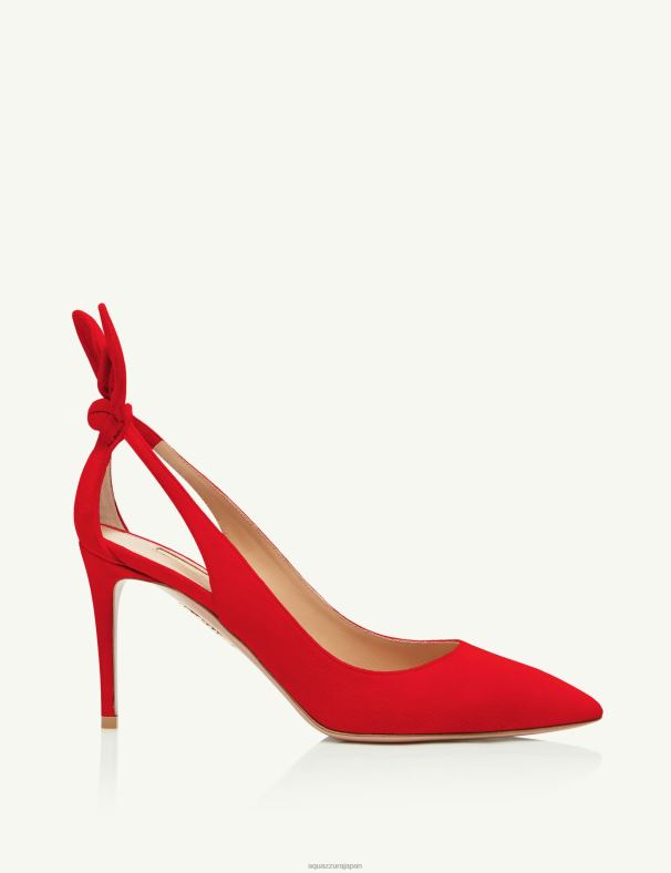 Aquazzura ボウタイポンプ 85 赤 DH8X0203