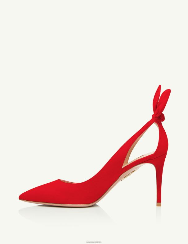 Aquazzura ボウタイポンプ 85 赤 DH8X0203