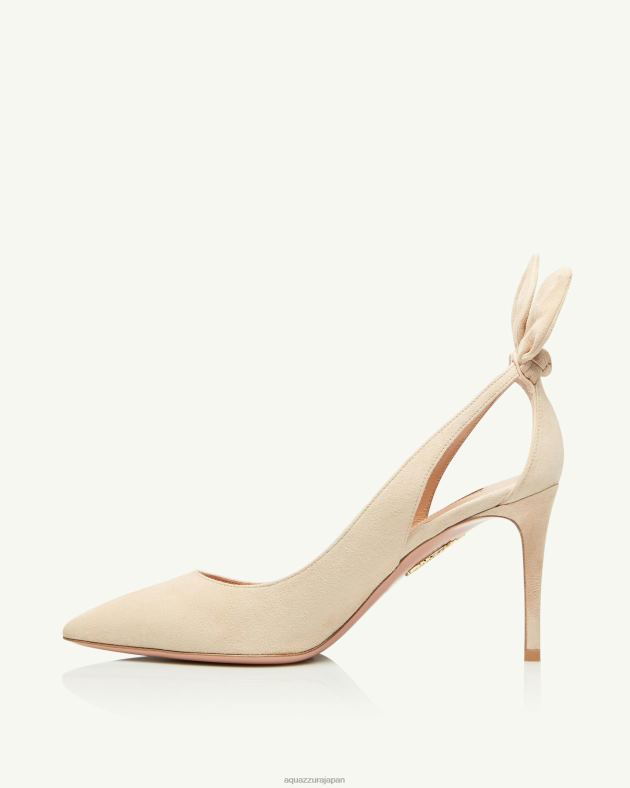 Aquazzura ボウタイポンプ 85 ベージュ DH8X0216