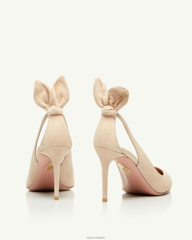 Aquazzura ボウタイポンプ 85 ベージュ DH8X0216