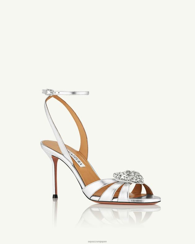 Aquazzura ラブミーサンダル85 銀 DH8X030