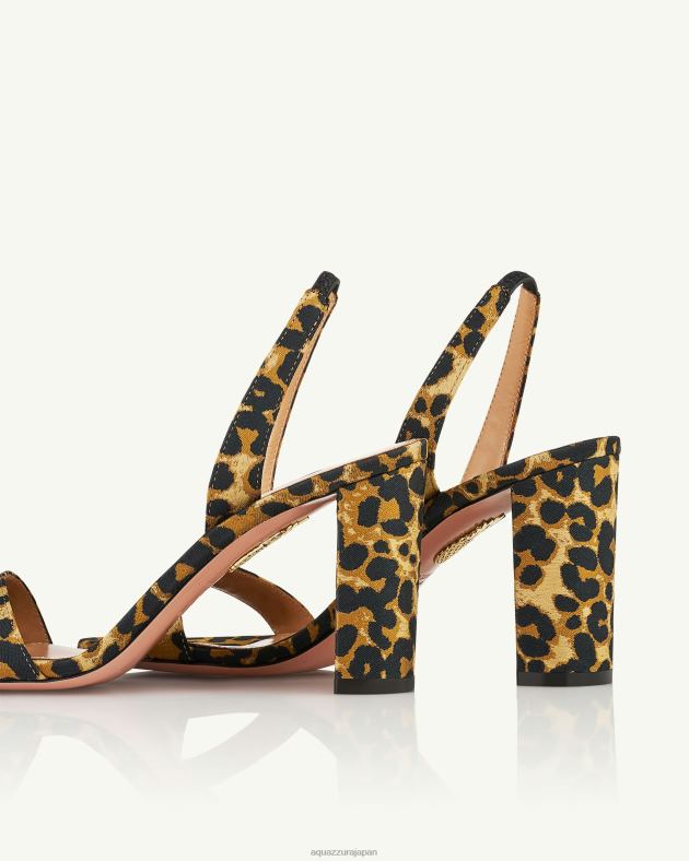 Aquazzura ソーヌードブロックサンダル85 ヒョウ DH8X03