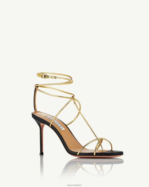 Aquazzura ロマンロマンスサンダル 85 黒 DH8X06