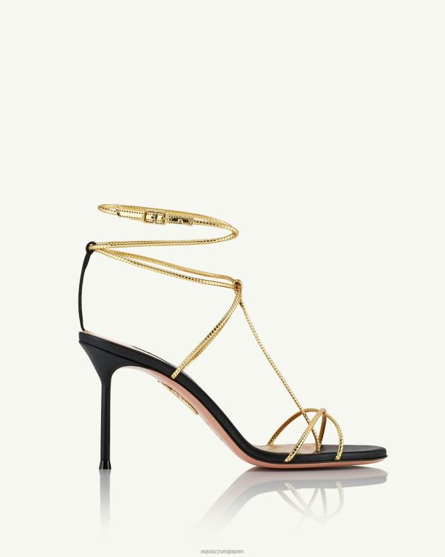 Aquazzura ロマンロマンスサンダル 85 黒 DH8X06