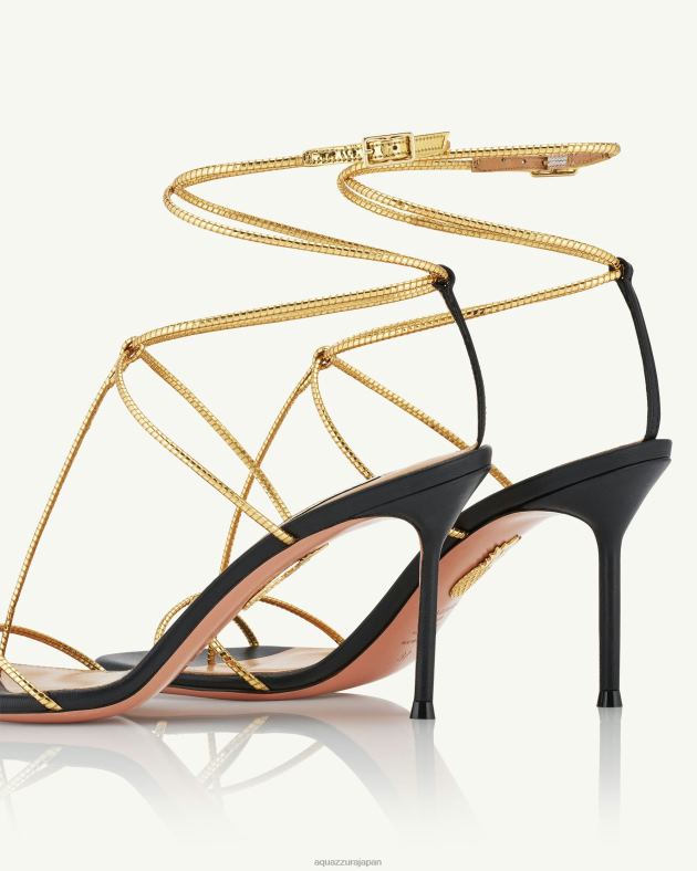 Aquazzura ロマンロマンスサンダル 85 黒 DH8X06