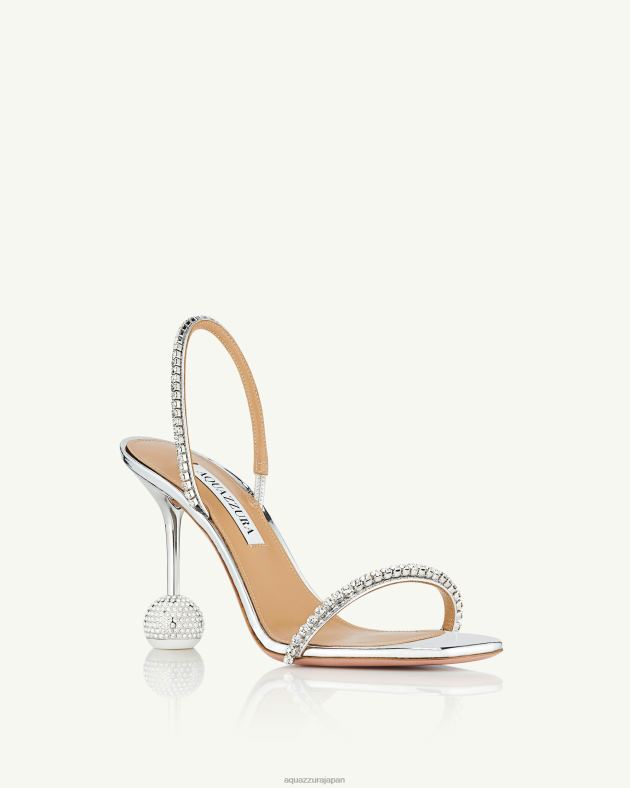 Aquazzura はいダーリンサンダル95 銀 DH8X049