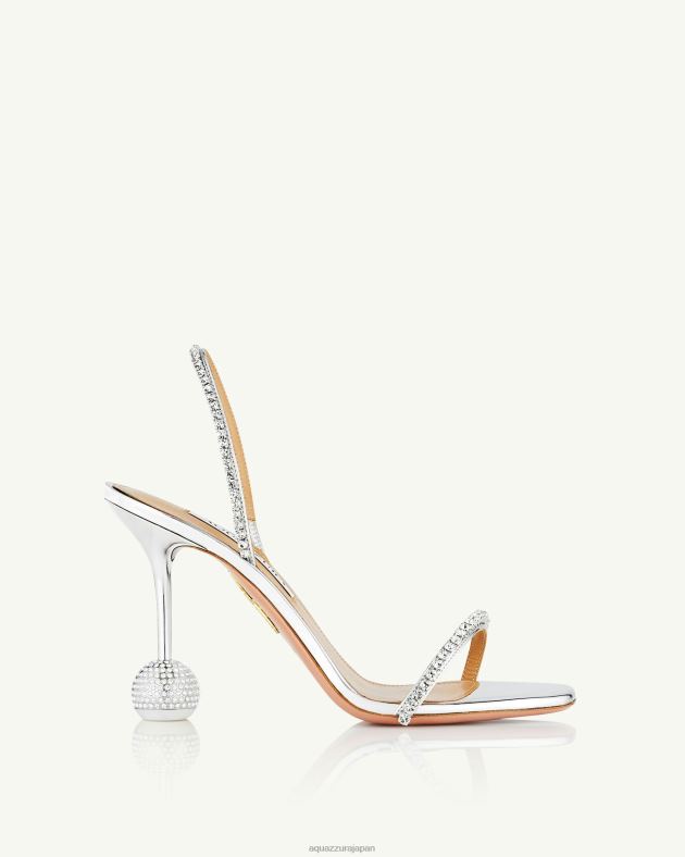 Aquazzura はいダーリンサンダル95 銀 DH8X049