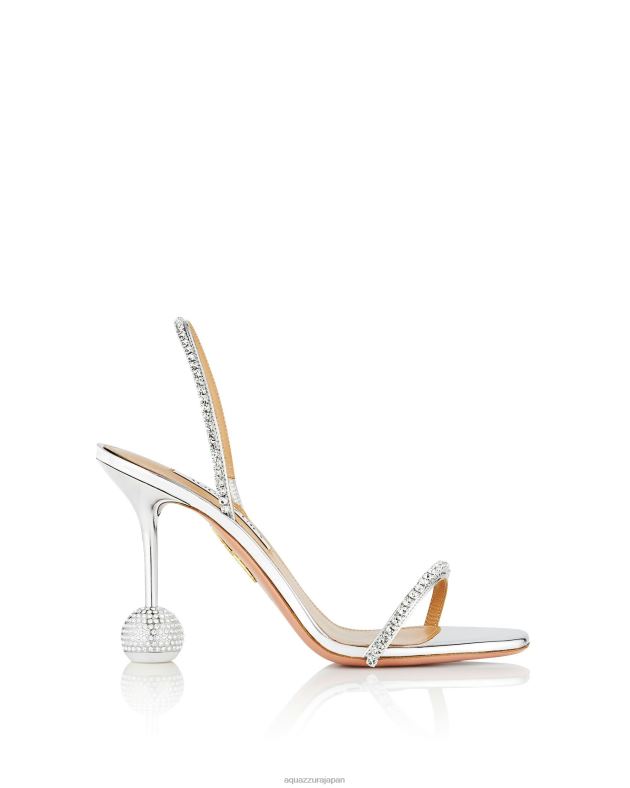 Aquazzura はいダーリンサンダル95 銀 DH8X049