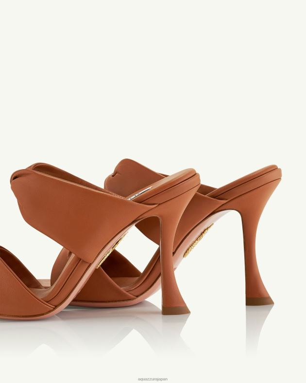 Aquazzura ツイストサンダル95 茶色 DH8X072