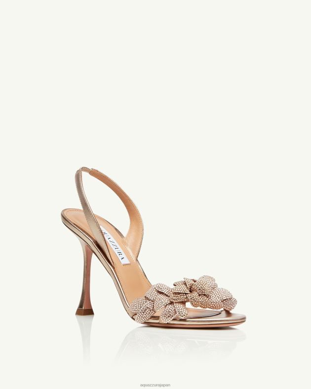 Aquazzura ギャラクティックフラワーサンダル95 金 DH8X087