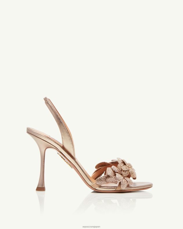 Aquazzura ギャラクティックフラワーサンダル95 金 DH8X087