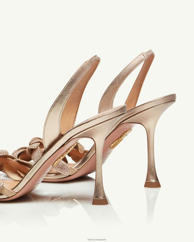 Aquazzura ギャラクティックフラワーサンダル95 金 DH8X087